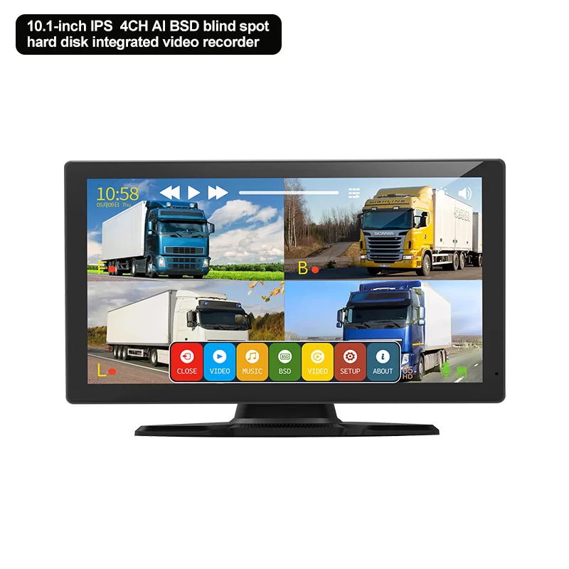 10.1-inch IPS  4CH AI BSD blind spot  hard disk integrated video recorder