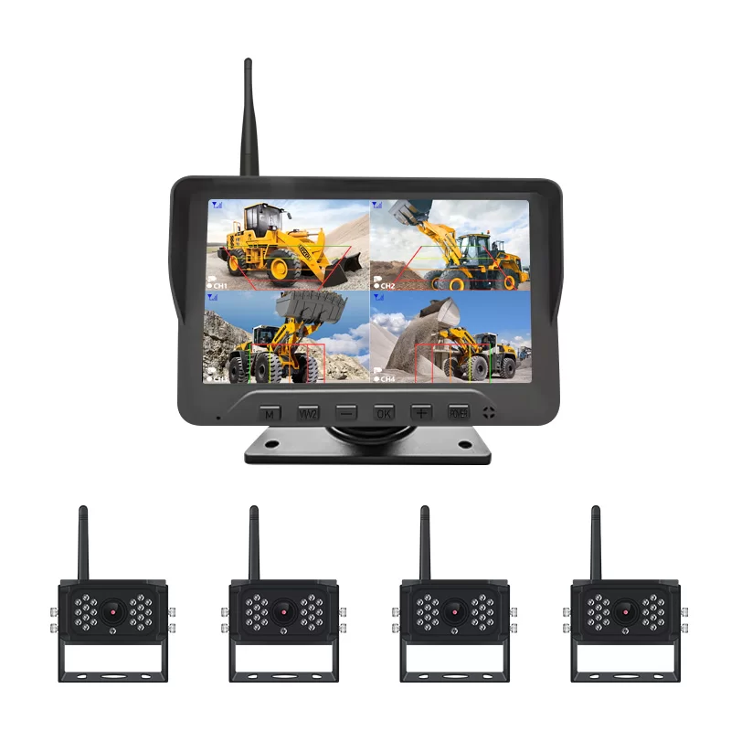 7-inch IPS four channelwireless monitoring all-in-onevideo