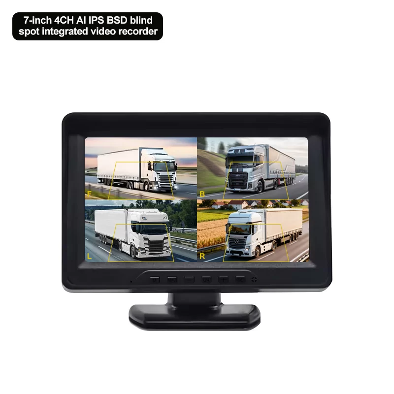 7-inch 4CH Al IPS BSD blind spot integrated video recorder